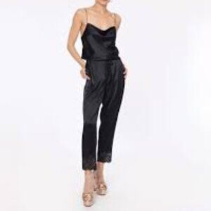 Cami NYC Black Silk Laresa Jumpsuit size M